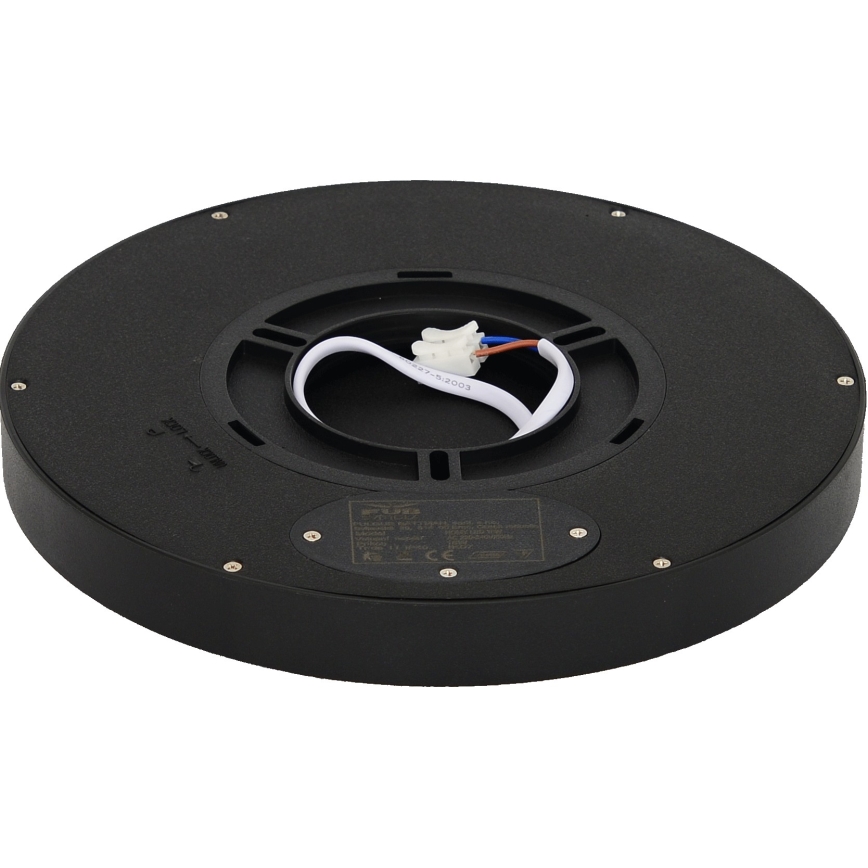 Fulgur s-42585 - LED Ceiling light with motion sensor NOMY-S LED/18W/230V 3000/4000/6000K IP40 d. 23 cm black