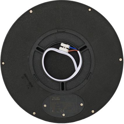 Fulgur s-42585 - LED Ceiling light with motion sensor NOMY-S LED/18W/230V 3000/4000/6000K IP40 d. 23 cm black