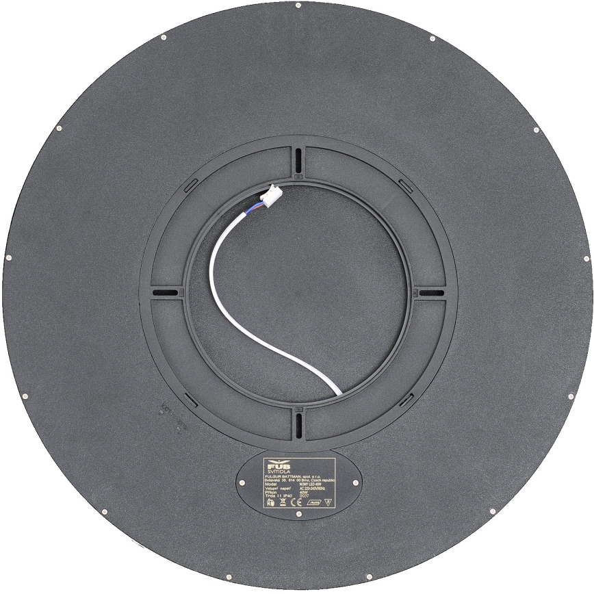 Fulgur s-42591 - LED Ceiling light with motion sensor NOMY-S LED/40W/230V 3000/4000/6000K IP40 d. 50 cm black