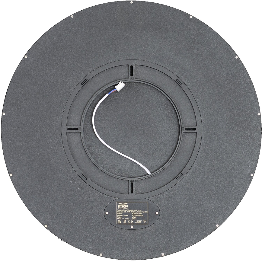Fulgur s-43040 - NOMY-RC Dimmable LED Ceiling Light LED/40W/230V 3000/4000/6500K Ø50 cm IP40 Black + Remote Control