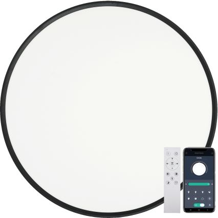Fulgur s-43042 - NOMY-RC Dimmable LED Ceiling Light LED/50W/230V 3000/4000/6500K Ø 60 cm IP40 Black + Remote Control