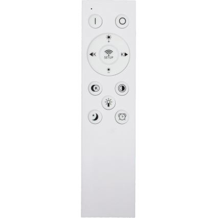 Fulgur s-43042 - NOMY-RC Dimmable LED Ceiling Light LED/50W/230V 3000/4000/6500K Ø 60 cm IP40 Black + Remote Control