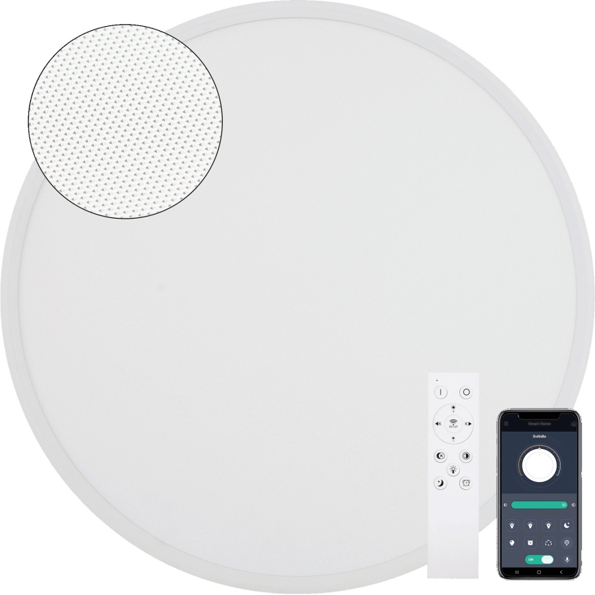 Fulgur s-43056 - NOMY Dimmable LED Ceiling Light LED/40W/230V 3000–6500K Ø 50 cm UGR19 IP40 Wi-Fi White + Remote Control