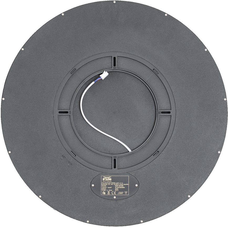Fulgur s-43059 - NOMY LED dimmable ceiling light, 50W/230V, 3000-6500K, Ø 60 cm, UGR19, IP40, Wi-Fi, black + remote control