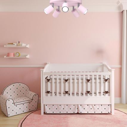 FUN Spotlight 5xGU10/8W/230V Pink