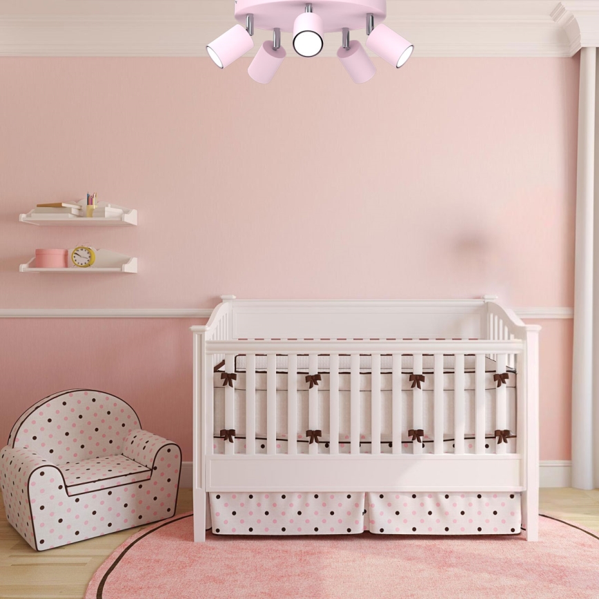 FUN Spotlight 5xGU10/8W/230V Pink