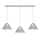 FUNDA cable-hung chandelier 3xE27/15W/230V, cream