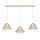 FUNDA cable-hung pendant light 3xE27/15W/230V beige