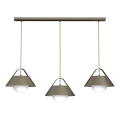 FUNDA cable-hung pendant light 3xE27/15W/230V, bronze finish