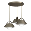 FUNDA Cable Pendant Light 3× E27/15W/230V, Bronze