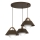 FUNDA Cord Pendant Light 3xE27/15W/230V, Brown
