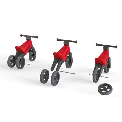 Funny Wheels - 2-in-1 RIDER SPORT balance bike, red/black