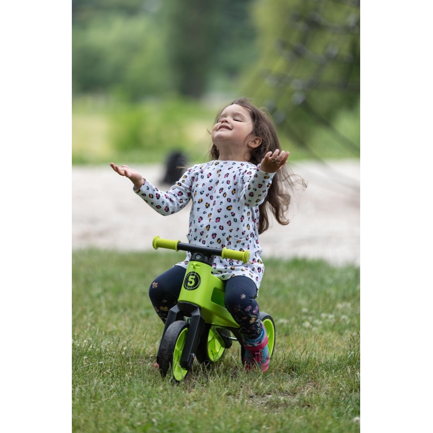 Funny Wheels - 2-in-1 RIDER SUPER SPORT balance bike green/black
