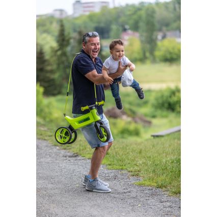Funny Wheels - 2-in-1 RIDER SUPER SPORT balance bike green/black