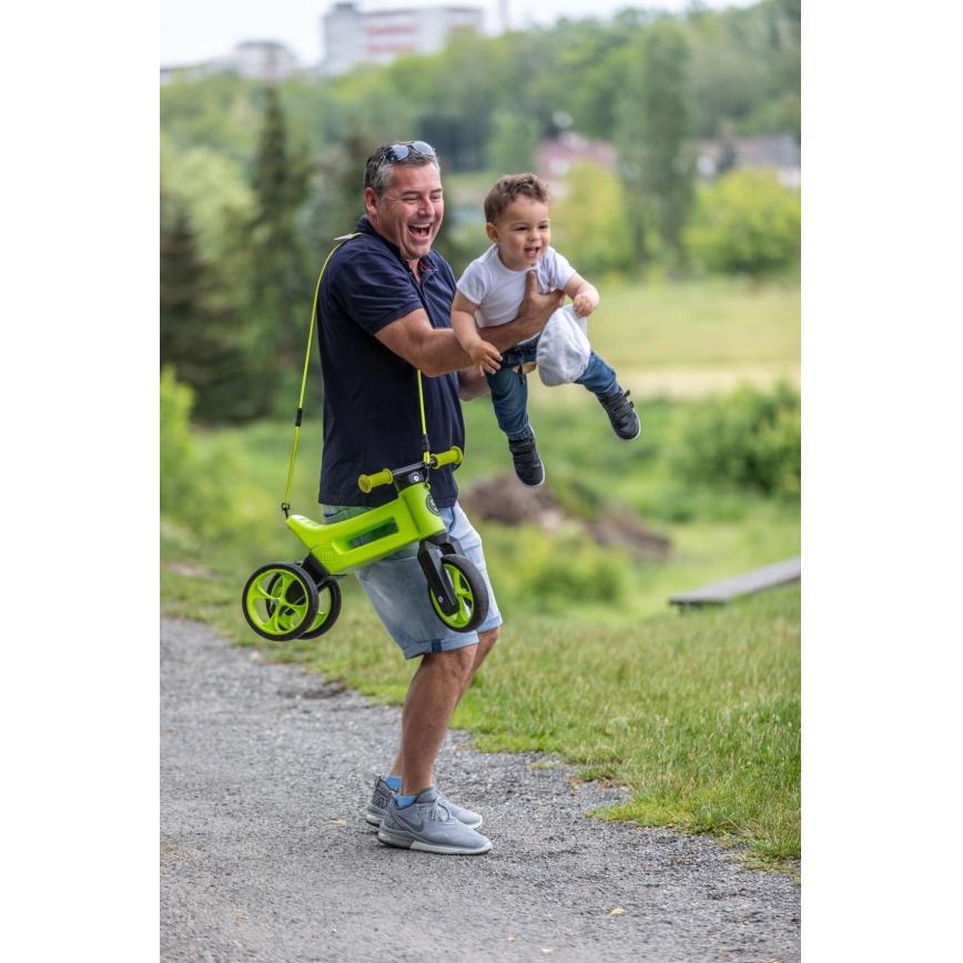 Funny Wheels - 2-in-1 RIDER SUPER SPORT balance bike green/black