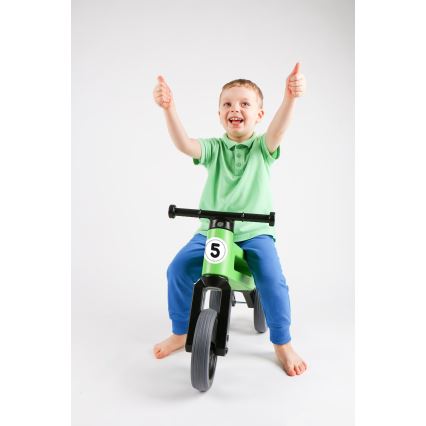 Funny Wheels - RIDER SPORT 2-in-1 Balance Bike, Green/Black