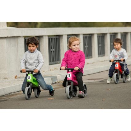 Funny Wheels - RIDER SPORT 2-in-1 balance bike, pink/black