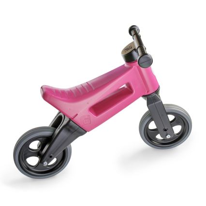 Funny Wheels - RIDER SPORT 2-in-1 balance bike, pink/black