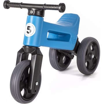 Funny Wheels - RIDER SPORT 2-in-1 Ride-On/Balance Bike, Blue/Black