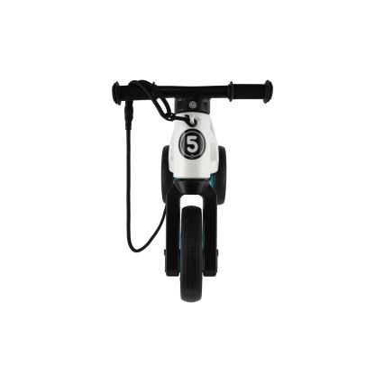 Funny Wheels - RIDER SUPER SPORT 2-in-1 Ride-On/Balance Bike White/Black/Blue
