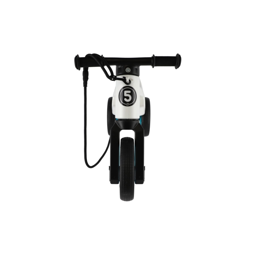 Funny Wheels - RIDER SUPER SPORT 2-in-1 Ride-On/Balance Bike White/Black/Blue