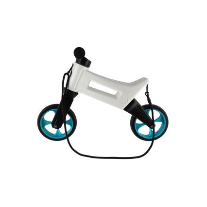 Funny Wheels - RIDER SUPER SPORT 2-in-1 Ride-On/Balance Bike White/Black/Blue