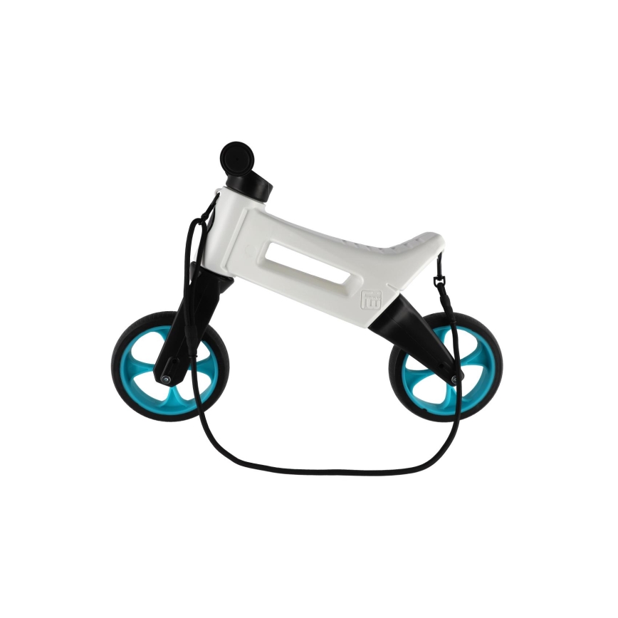 Funny Wheels - RIDER SUPER SPORT 2-in-1 Ride-On/Balance Bike White/Black/Blue