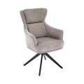 FUOCO Swivel Dining Chair, 1 pc, Grey