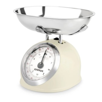 G3Ferrari G2000300 - Retro kitchen scale with bowl ASKA cream/stainless-steel