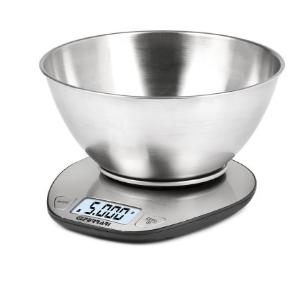 G3Ferrari G2006200 - Digital kitchen scale with bowl, 2x AAA, stainless steel
