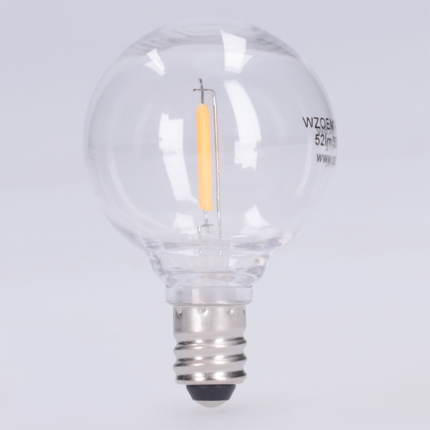 G40 LED Bulb E12/0,6W/24V 3000K - Brilagi