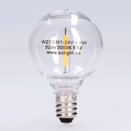 G40 LED Bulb E12/0,6W/24V 3000K - Brilagi
