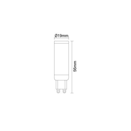 G9 LED Bulb, 4.6W, 230V, 2800K