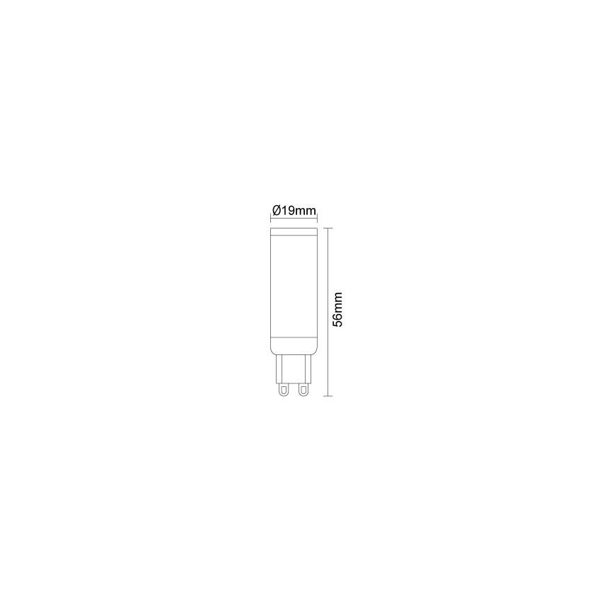 G9 LED Bulb, 4.6W, 230V, 2800K