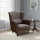 GALA Dark Brown Wingback Armchair