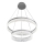 GALA LED cable pendant, 54W/230V, Ø 60 cm, silver