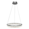 GALA LED cable pendant light LED/25W/230V Ø 50 cm Silver