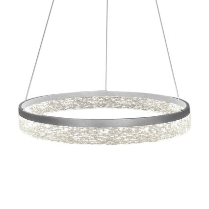 GALA LED cable pendant light LED/25W/230V Ø 50 cm Silver