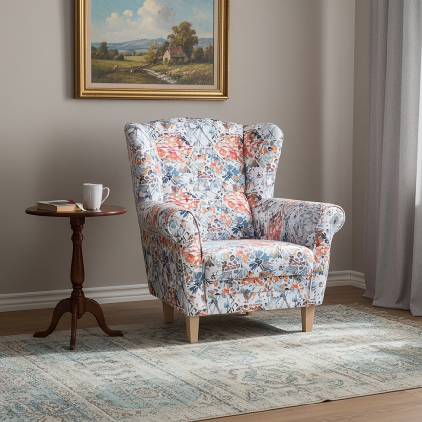 GALA Multicolored Wingback Armchair