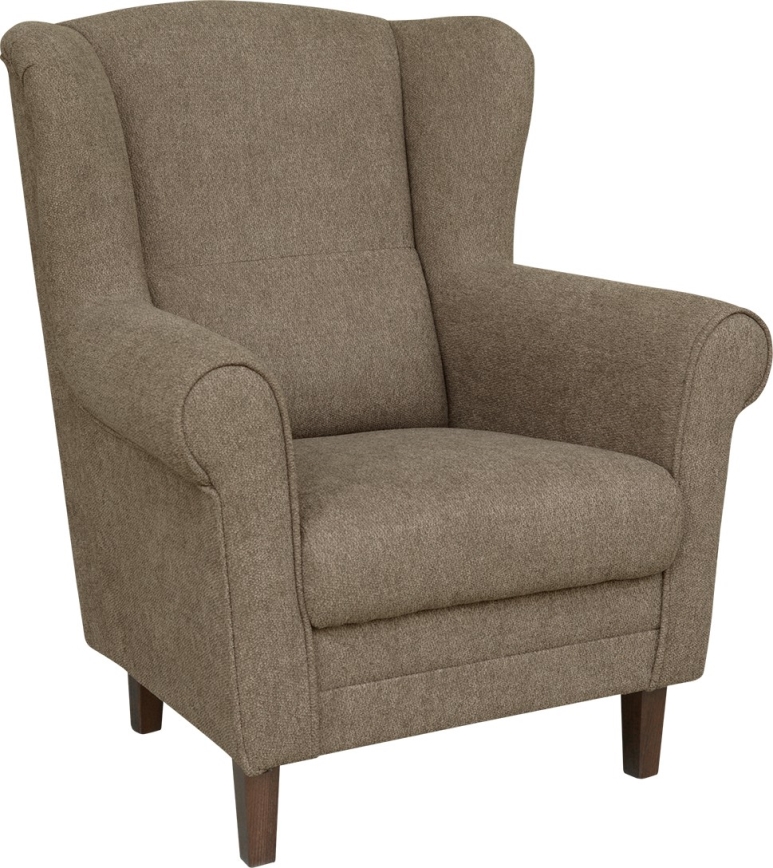 GALA Wingback Armchair, Brown