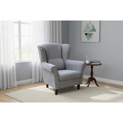 GALA Wingback Armchair, Grey