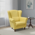 GALA Wingback Armchair in Yellow