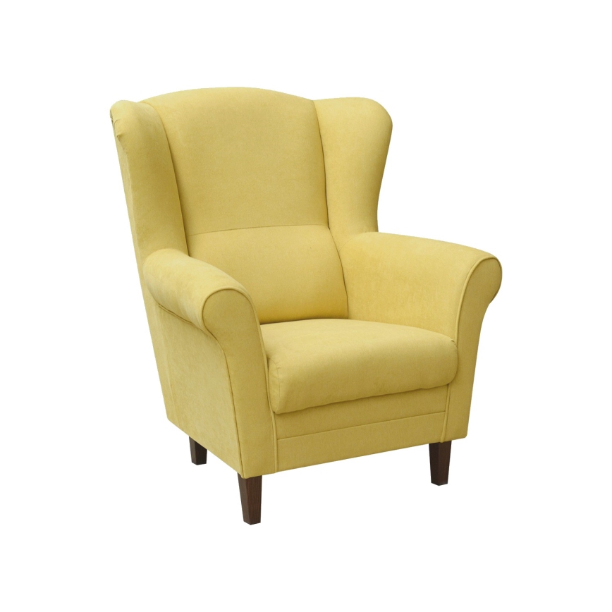 GALA Wingback Armchair in Yellow