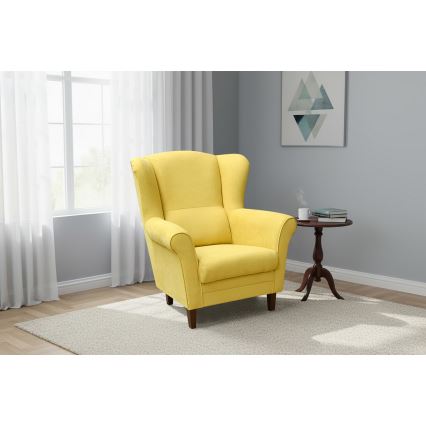 GALA Wingback Armchair, Yellow