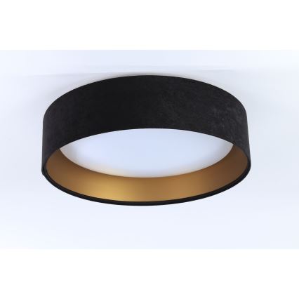 GALAXY LED Ceiling Light, 24W/230V, Ø 44 cm, Black/Gold