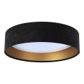 GALAXY LED Ceiling Light, 24W/230V, Ø 44 cm, Black/Gold