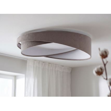GALAXY MODERN LED Ceiling Light, 24W/230V, Ø 55 cm, gray/white