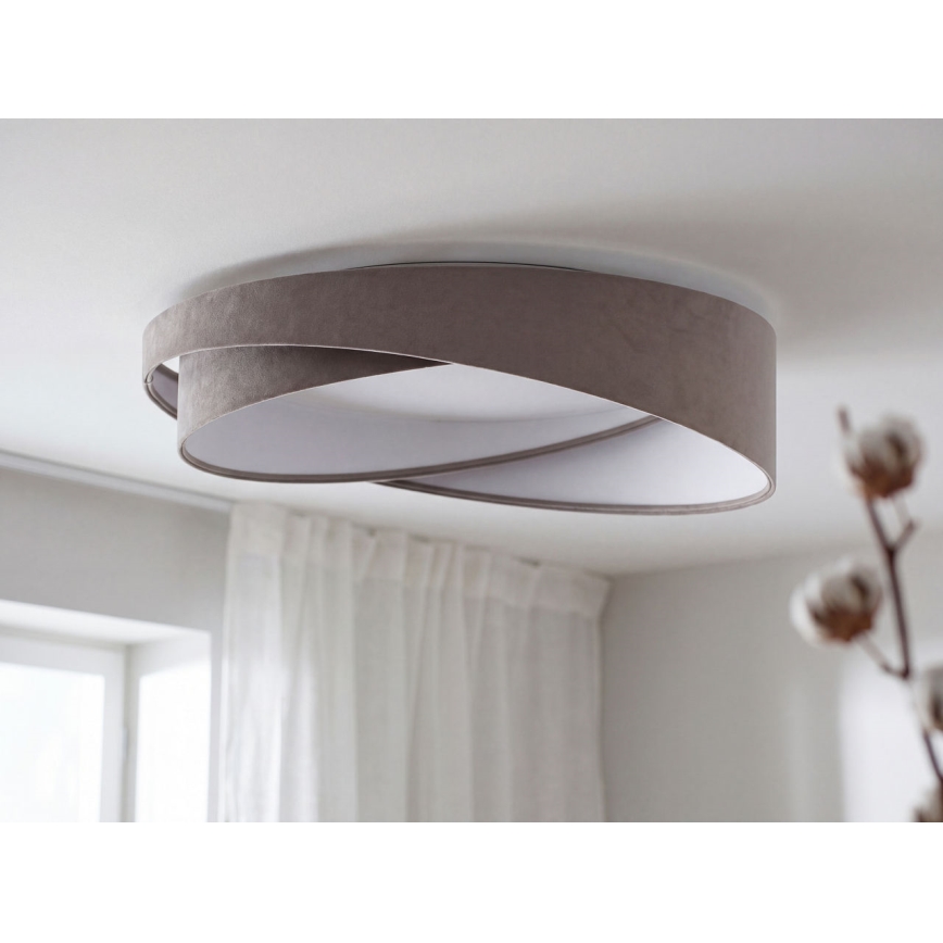 GALAXY MODERN LED Ceiling Light, 24W/230V, Ø 55 cm, gray/white