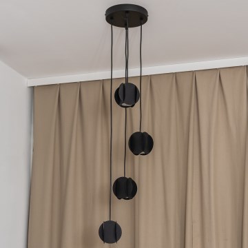 GAMBIT cable pendant light 4xGU10/10W/230V black