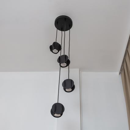 GAMBIT cable pendant light 4xGU10/10W/230V black